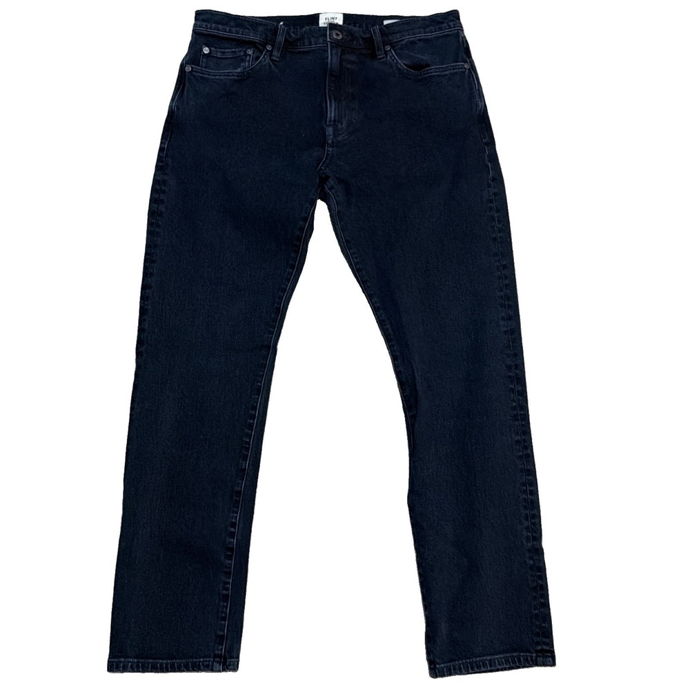 Flint & Tinder Slim Fit Jeans Size 32x30 Straight Leg Dark Wash Blue Denim